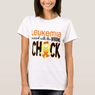 Leukemie overkomt met de verkeerde meid t-shirt