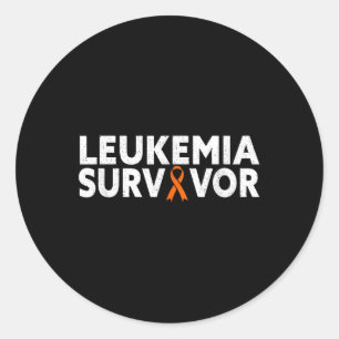 Leukemie overlevende - Awareness Month Oranje lint Ronde Sticker