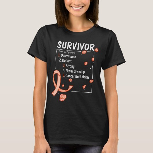 leukemie overlevingsdefinitie t-shirt (Voorkant)