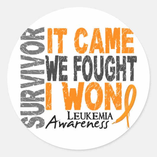 Leukemie Overlevingsgezwel dat we vonden dat ik wo Ronde Sticker (Voorkant)