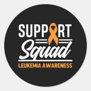 Leukemie steunplein leukemie kanker Awa Ronde Sticker