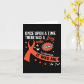 Leukemie Strijd tegen Kanker Lint 11 Kaart (Gele Bloem)