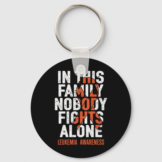 Leukemie Support Squad Fighter Warrior Leukemia Aw Sleutelhanger (Voorkant)