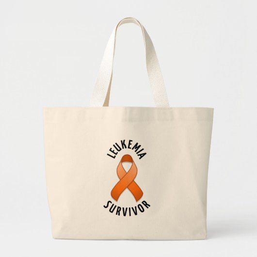Leukemie Survivor Bag Grote Tote Bag (Voorkant)