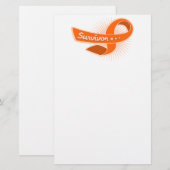Leukemie Survivor Briefpapier (Voorkant / Achterkant)