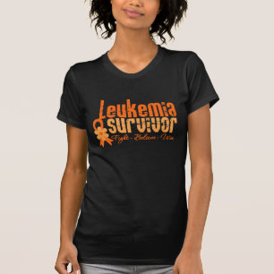 Leukemie Survivor Flower Ribbon T-shirt