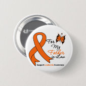 Leukemie - Voor mijn schoonvader Ronde Button 5,7 Cm (Voorkant /achterkant)