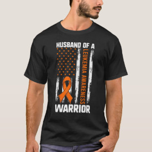 Leukemie Vrouw Mannen Echtgenoot van een Amerikaan T-shirt