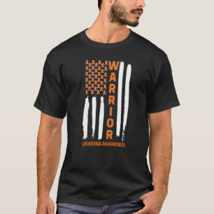 Leukemie Warrior 4 juli Oranje Awareness Ribb T-shirt