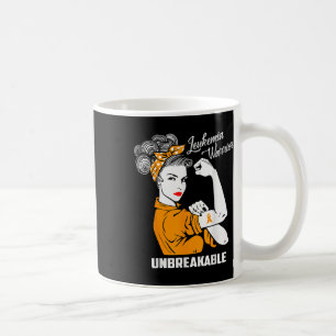 Leukemie Warrior Unbreekable Awareness Gift Koffiemok