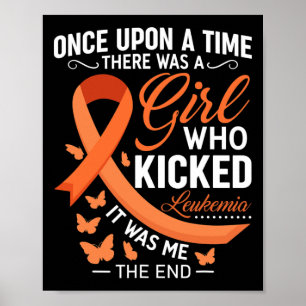Leukemiebewustzijn bestrijdt kankerlint poster
