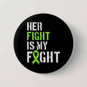 Leukemiebewustzijn Haar Strijd Is Mijn Strijd Steu Ronde Button 5,7 Cm