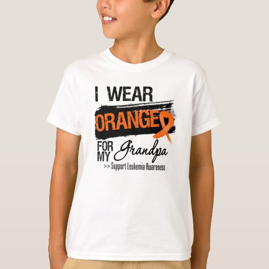 Leukemiekbon voor mijn opa t-shirt (Voorkant)