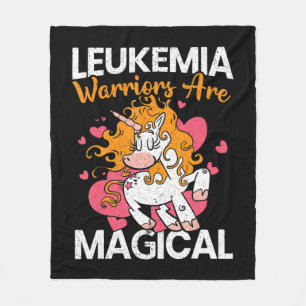 Leukemiepatiënten zijn Magische Unicorn Leukemie A Fleece Deken