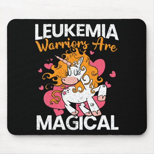 Leukemiepatiënten zijn Magische Unicorn Leukemie A Muismat (Voorkant)