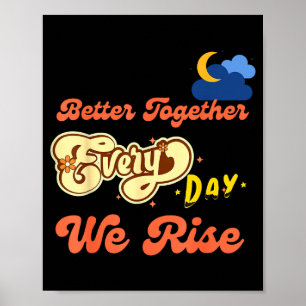 Leuker Samen Grappige Inspirerende Spreuk Kleurrij Poster