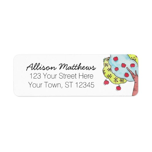 Leukste Apple Tree Designer Etiket (Voorkant)