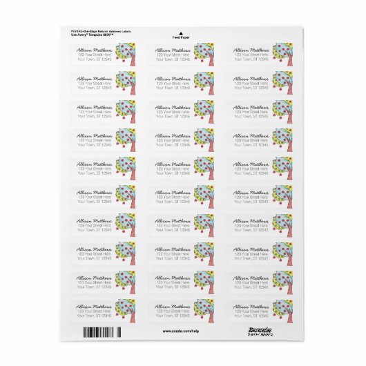 Leukste Apple Tree Designer Etiket (Full Sheet)