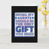 Leukste cadeau voor dochter kaart (Gele Bloem)