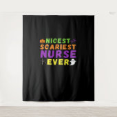 Leukste engste verpleegster ooit grappige Hallowee Wandkleed (Voorkant)