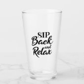 Leun achterover en ontspan glas (Voorkant)