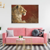 Leuness in het digitale schilderij Shade Canvas Afdruk (Insitu (Woonkamer))