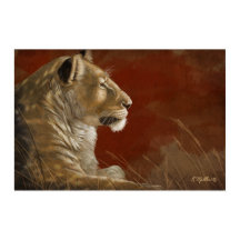 Leuness in het digitale schilderij Shade