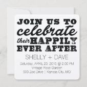 Leur Joyeux Jour Après Faire-part de mariage (Devant)