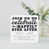 Leur Joyeux Jour Après Faire-part de mariage (Debout devant)