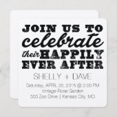 Leur Joyeux Jour Après Faire-part de mariage (Devant / Derrière)