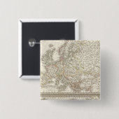 L'Europe 1789, 1813 Vierkante Button 5,1 Cm (Voorkant /achterkant)