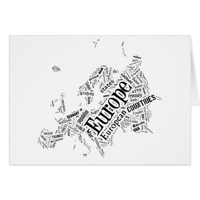 L'Europe dans Tagxedo (Devant horizontal)