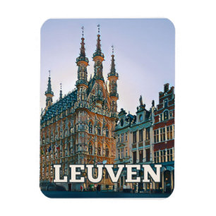 Leuven Belgique Photo Vintage Magneet