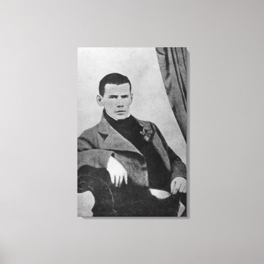 Lev Nikolaevich Tolstoy als student Canvas Afdruk (Voorkant)