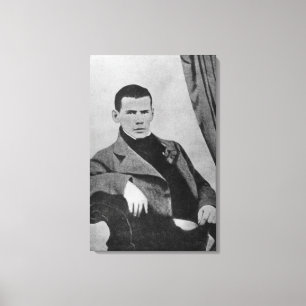 Lev Nikolaevich Tolstoy als student Canvas Afdruk