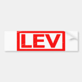 Lev Stamp Bumpersticker (Voorkant)