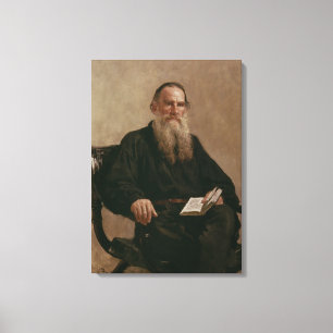 Lev Tolstoy 1887 Canvas Afdruk