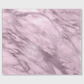 Levander Mauve Marble Stone Abstracte Metalli Cadeaupapier (Vlak)