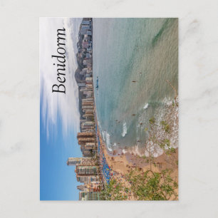 Levant Beach, Benidorm, Costa Blanca, Spanje Briefkaart