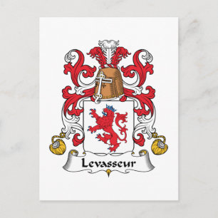 Levasseur Family Crest Briefkaart