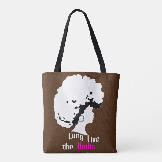 "Leve de Kinks" Print-All-Over-Totebag Draagtas (Achterkant)