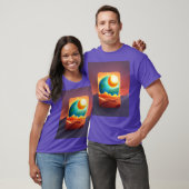 Lève et éclat : T-shirt homme avec dessin du lever (Unisexe)