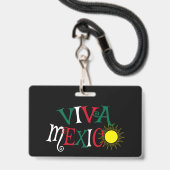 Leve Mexico Badge (Voorzijde met lanyard)
