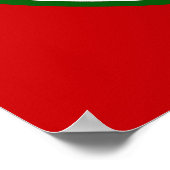 Leve Mexico Mexicaanse Vlag Icon met Gouden Tekst Poster (Hoek)