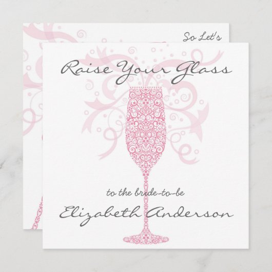 Lève ton invitation en verre (Devant / Derrière)