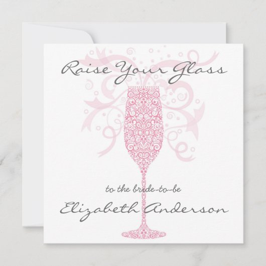 Lève ton invitation en verre (Devant)