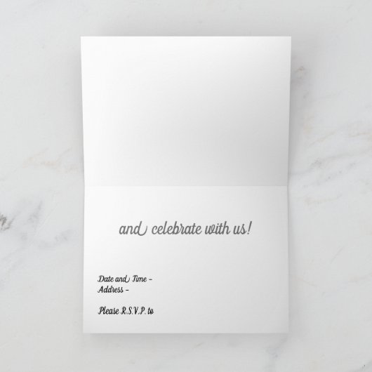 Lève une invitation en verre (Intérieur)