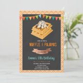 Levée de gaufre et invitation d'anniversaire brill (Debout devant)