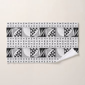 Levée de soleil amérindienne du sud-ouest en gris (Serviette à main)