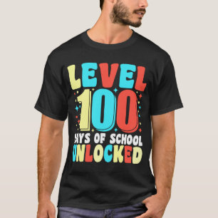 Level 100-dagen game-spel zonder vergrendeling op t-shirt